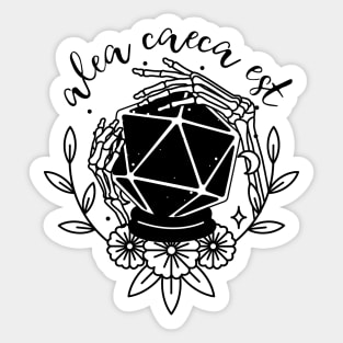 Pen and paper fortune teller cube quote Sticker